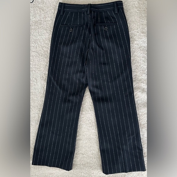 Marc Jacobs pinstripe black wool blend dress pants size 4 - Picture 2 of 7